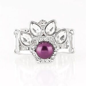 Paparazzi Silver Ring with Purple Accent
